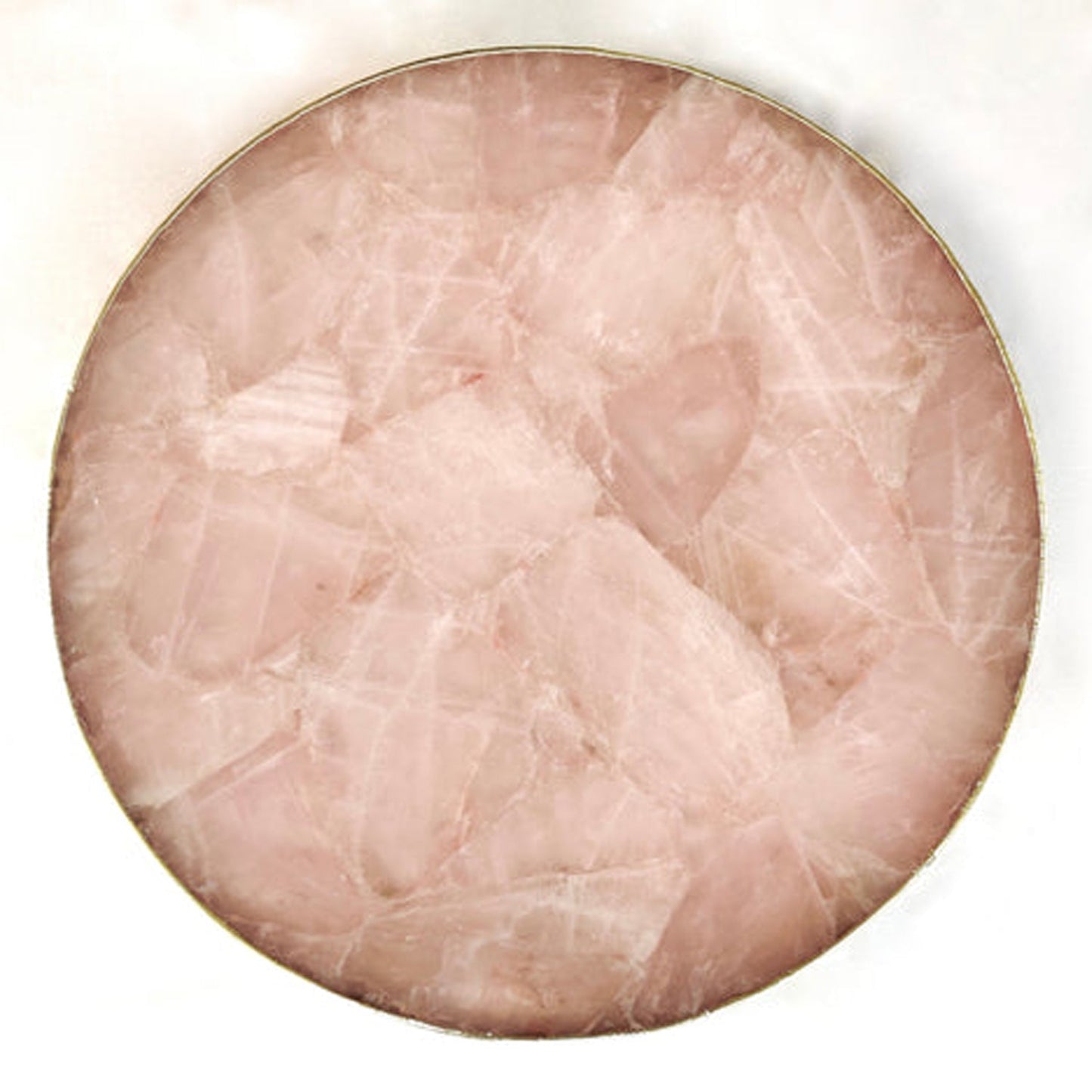 Rose Quartz Agate Cheese Platter/Tray | Circular |