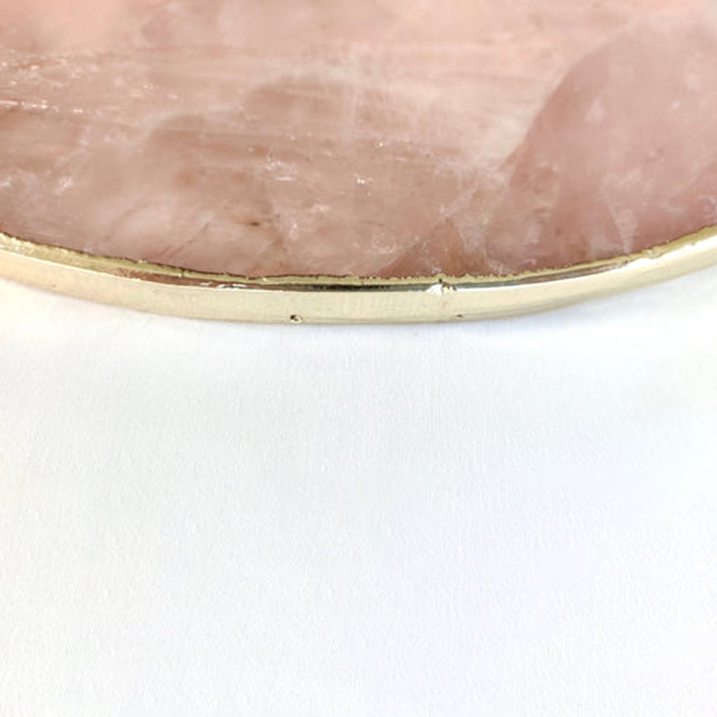 Rose Quartz Agate Cheese Platter/Tray | Circular |