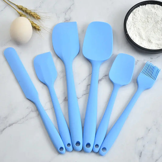 Kitchen Baking Tool Set with Large Spatula and Brush (6 pcs)